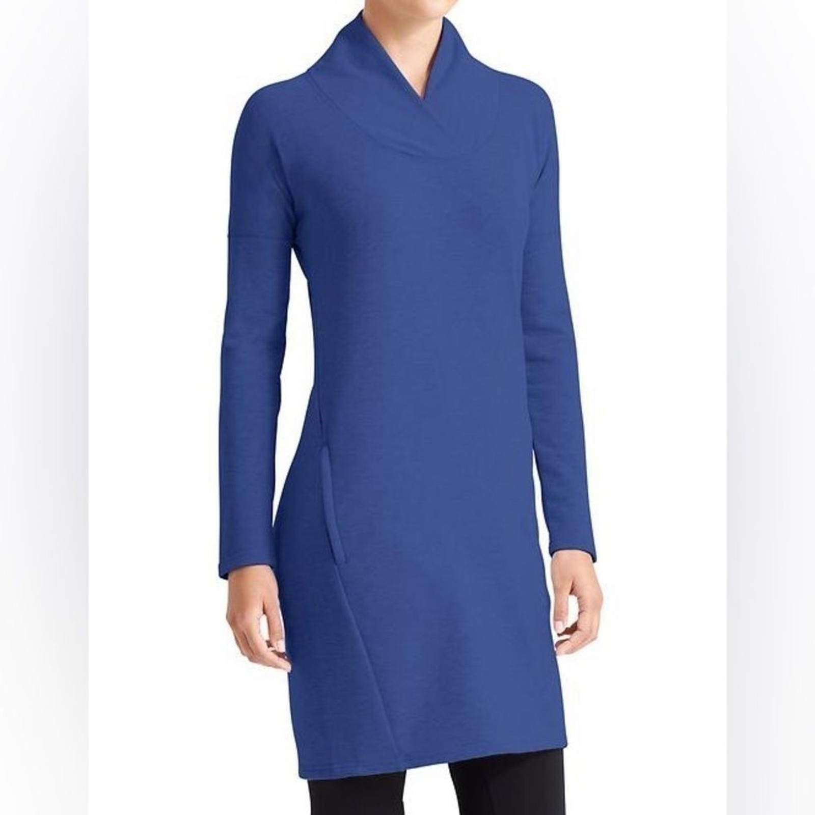 Athleta Wool-Blend Tunic Dress in Cobalt Blue – Size Small