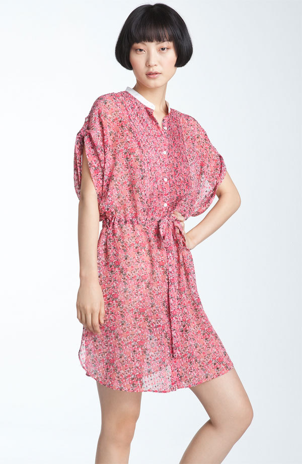 Edun Print Silk Chiffon Shirtdress (size M/L)