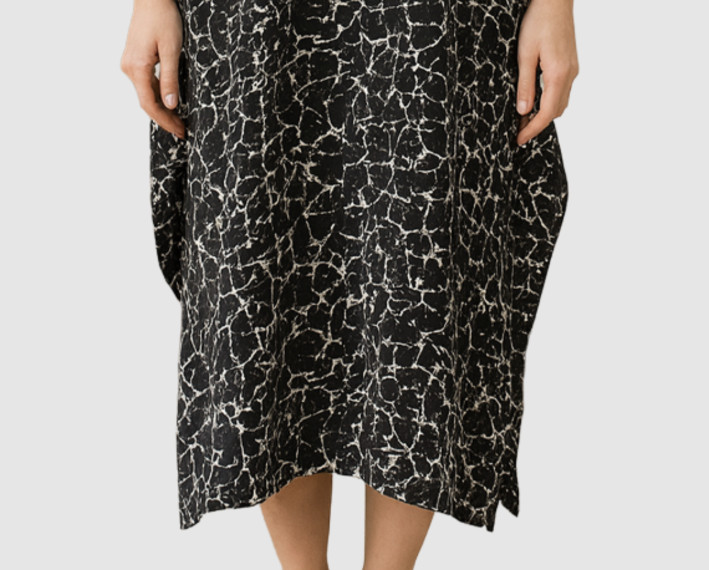 Winlar Caftan Long Micro Printed