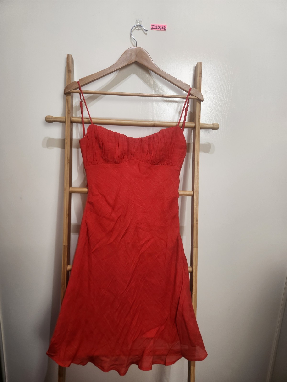 Billy J Red Spaghetti Strap Mini Party Dress Size 10