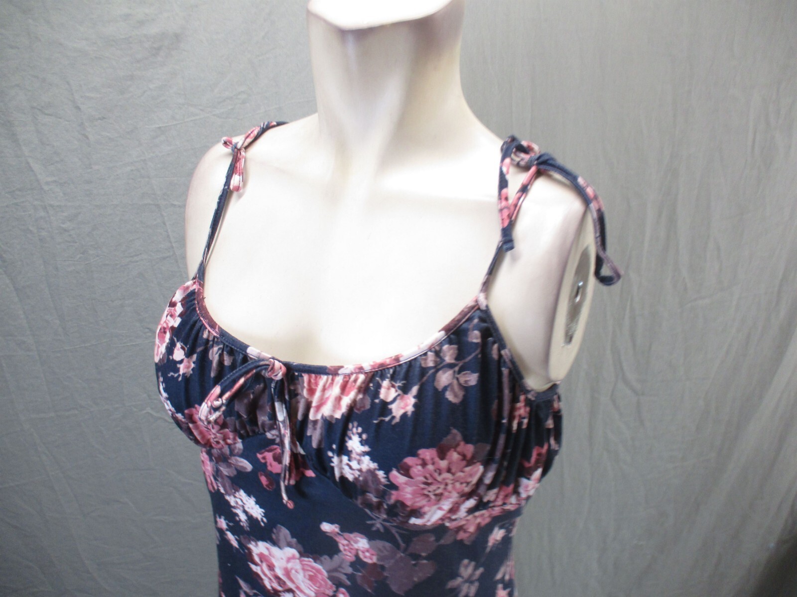 J For Justify Size XL Womens Multicolor Floral Drawstring Short Cami Dress 971