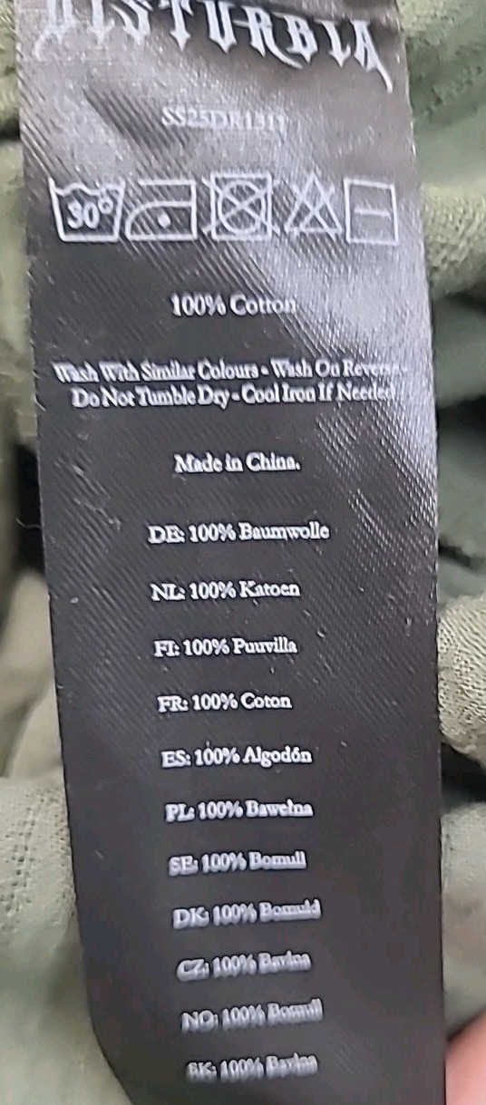 New Disturbia Bashe Cotton Midaxi Shirt Dress Size 12