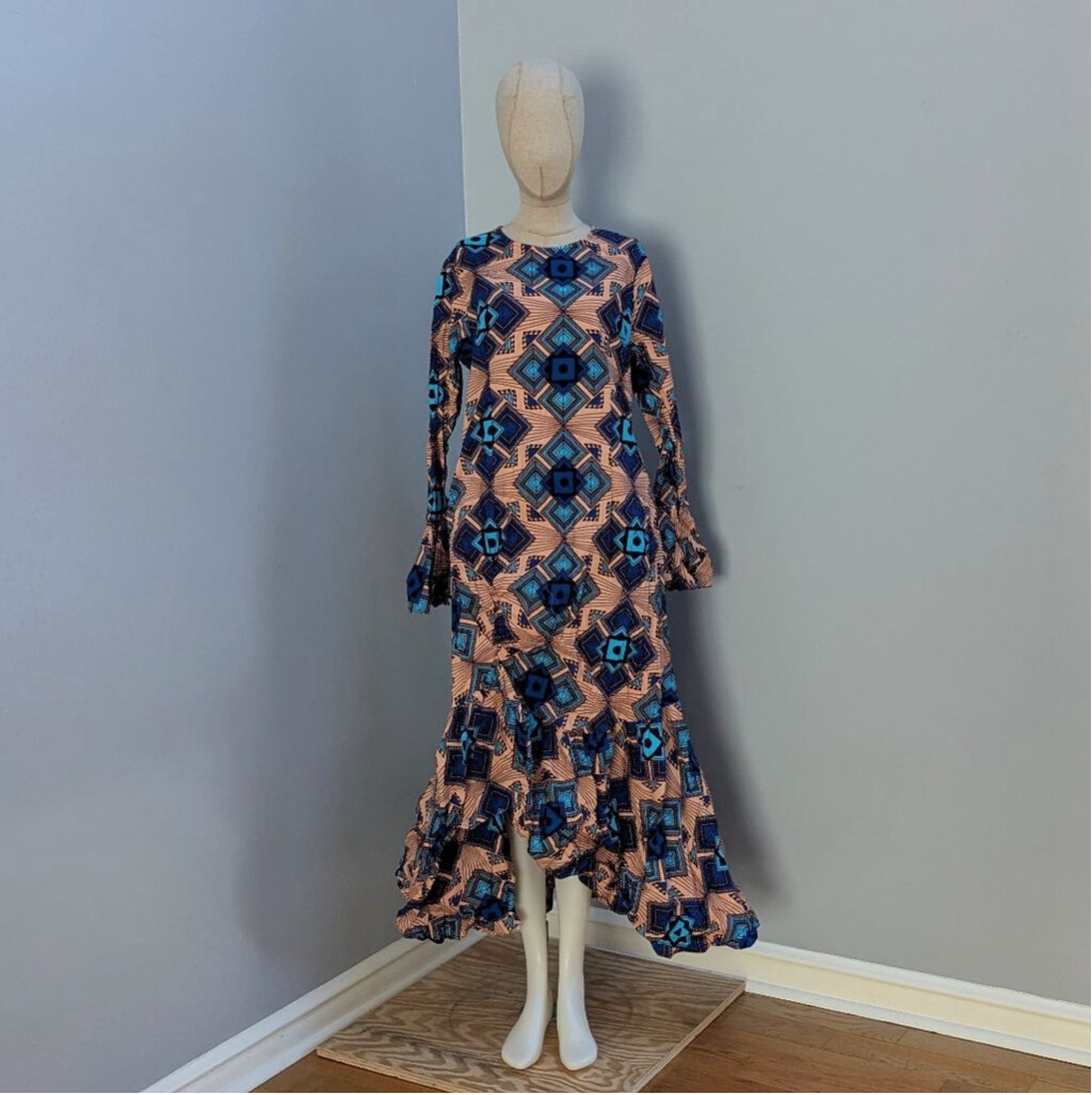 Öfuurë Ivie Ruched Midi Dress -Large – New