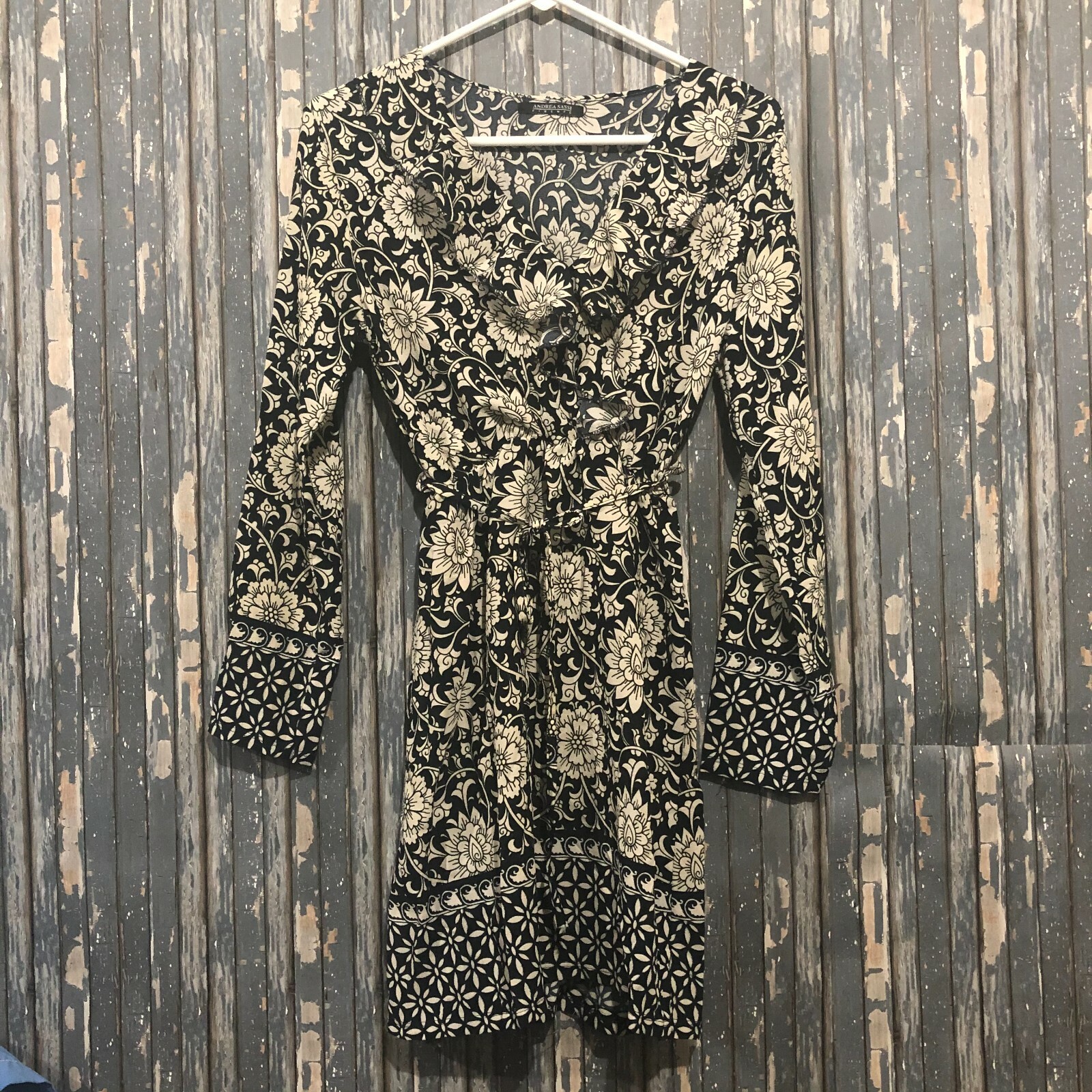 Andrea Sassi Firenze Women Floral Ruffle Front Dress XS