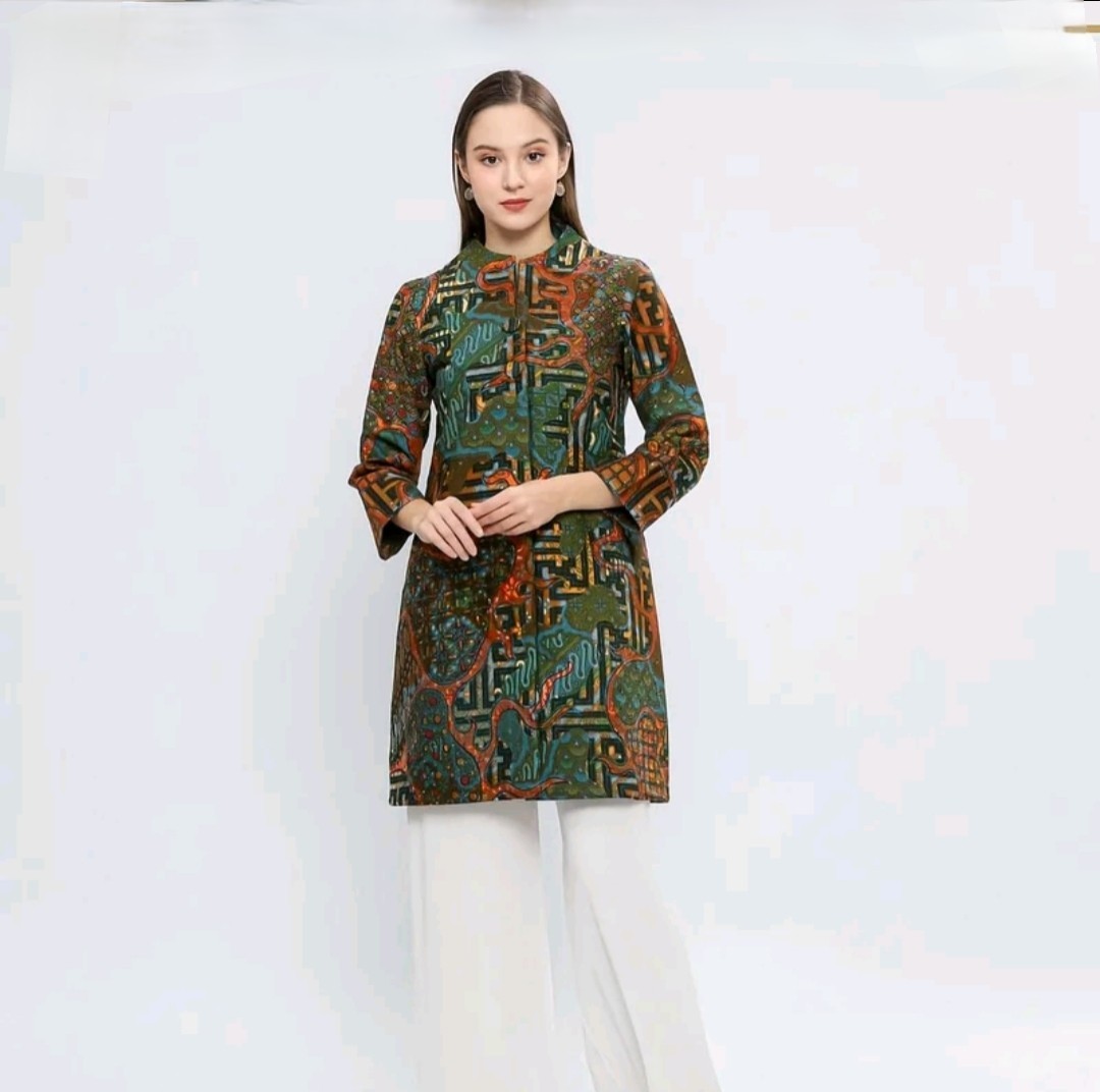 Batik Kedu Art Women’s Batik Tunic ARUNIKA Premium Cotton Batik Exclusive Speci