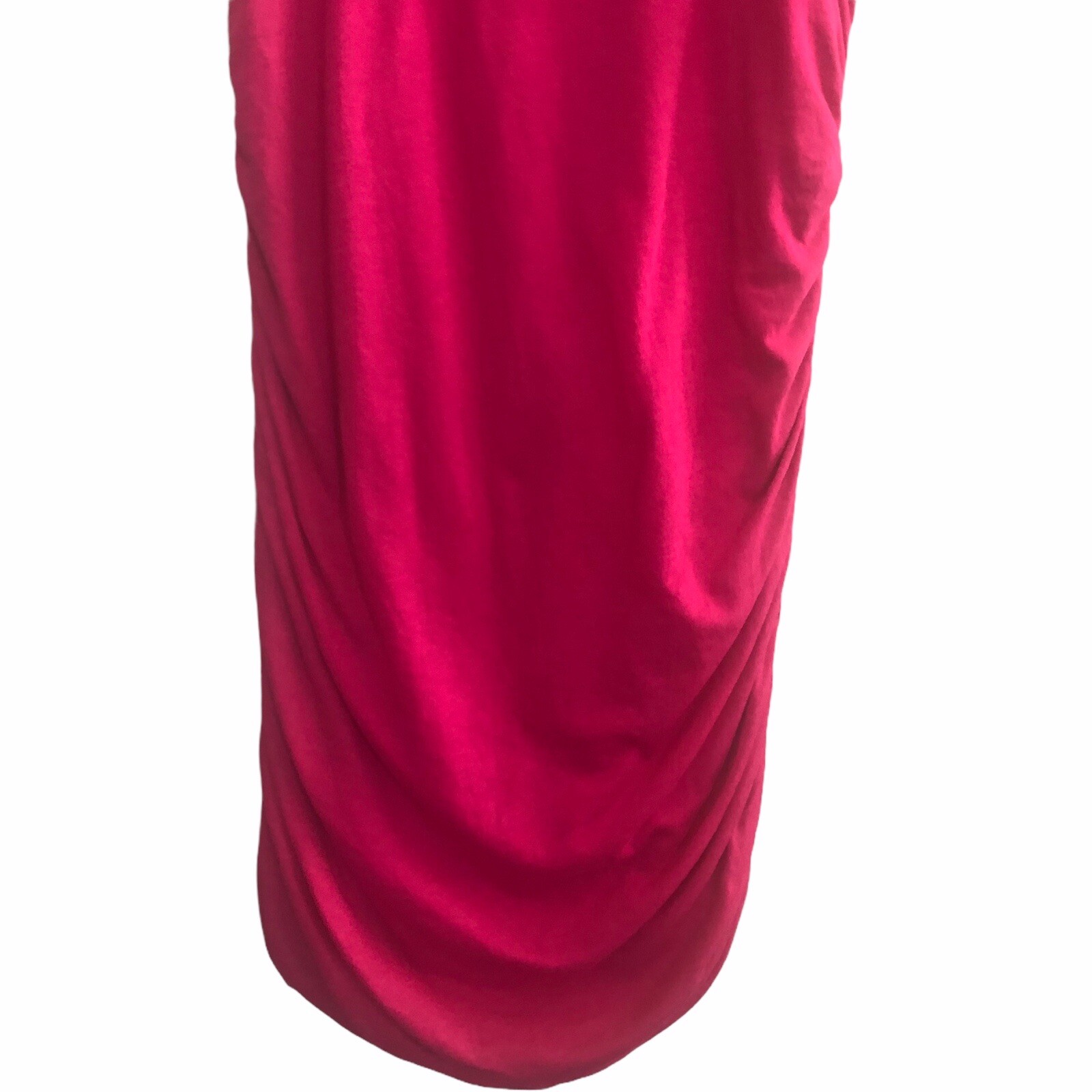 NWT Splendid Womens Small Pink Ruched Sides Bodycon $98 Barbiecore Modal #2830