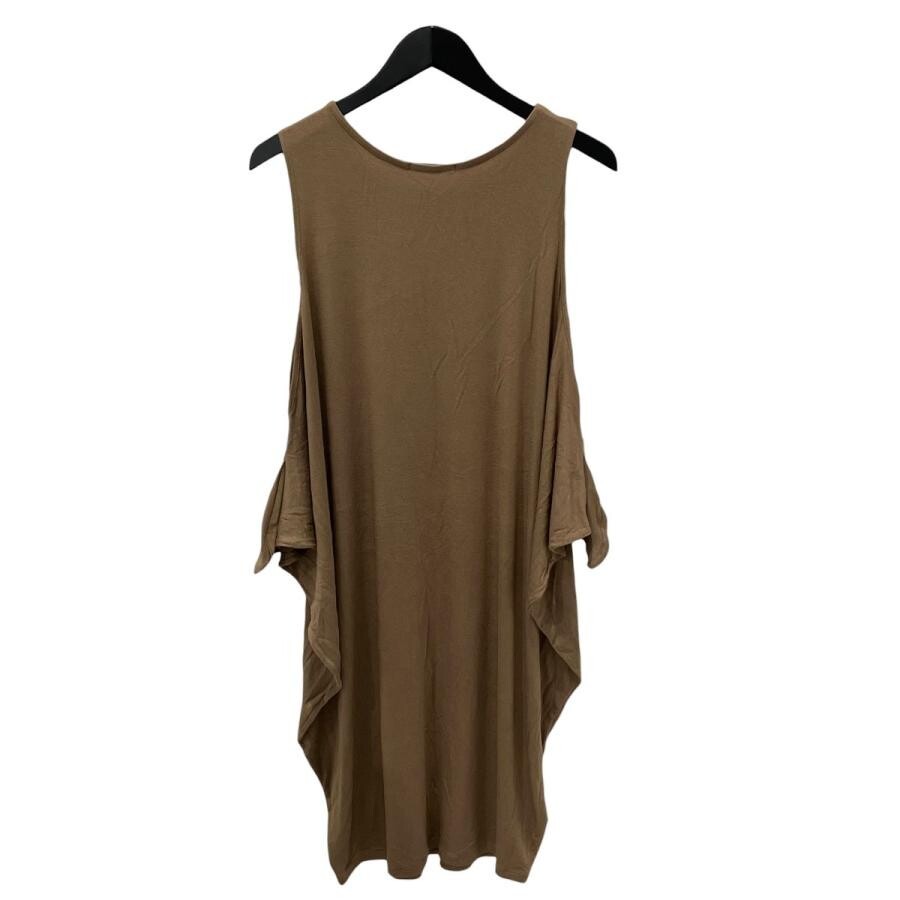 ISSEY MIYAKE Brown Asymmetric Sleeveless Tunic Dress Size 2 Auth