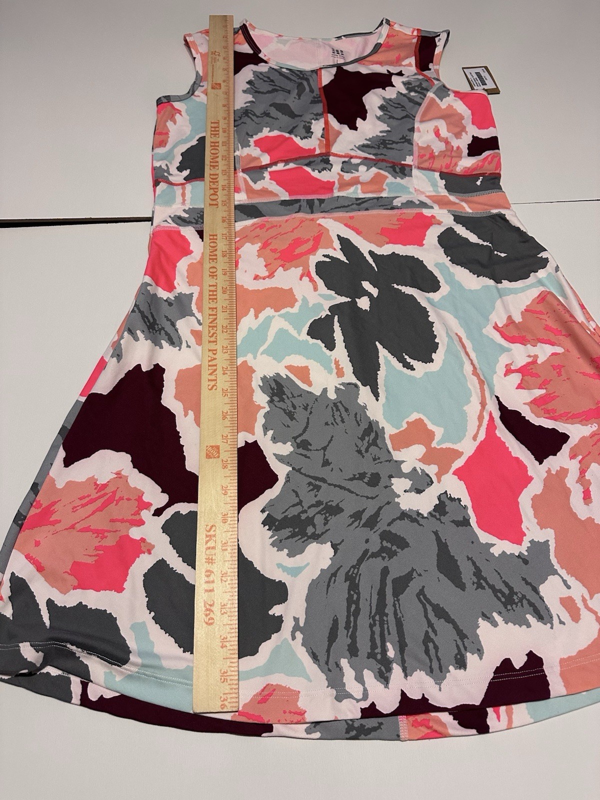 TITLE NINE Floral Dream Athletic Dress Sleeveless Performance Tennis Golf Large