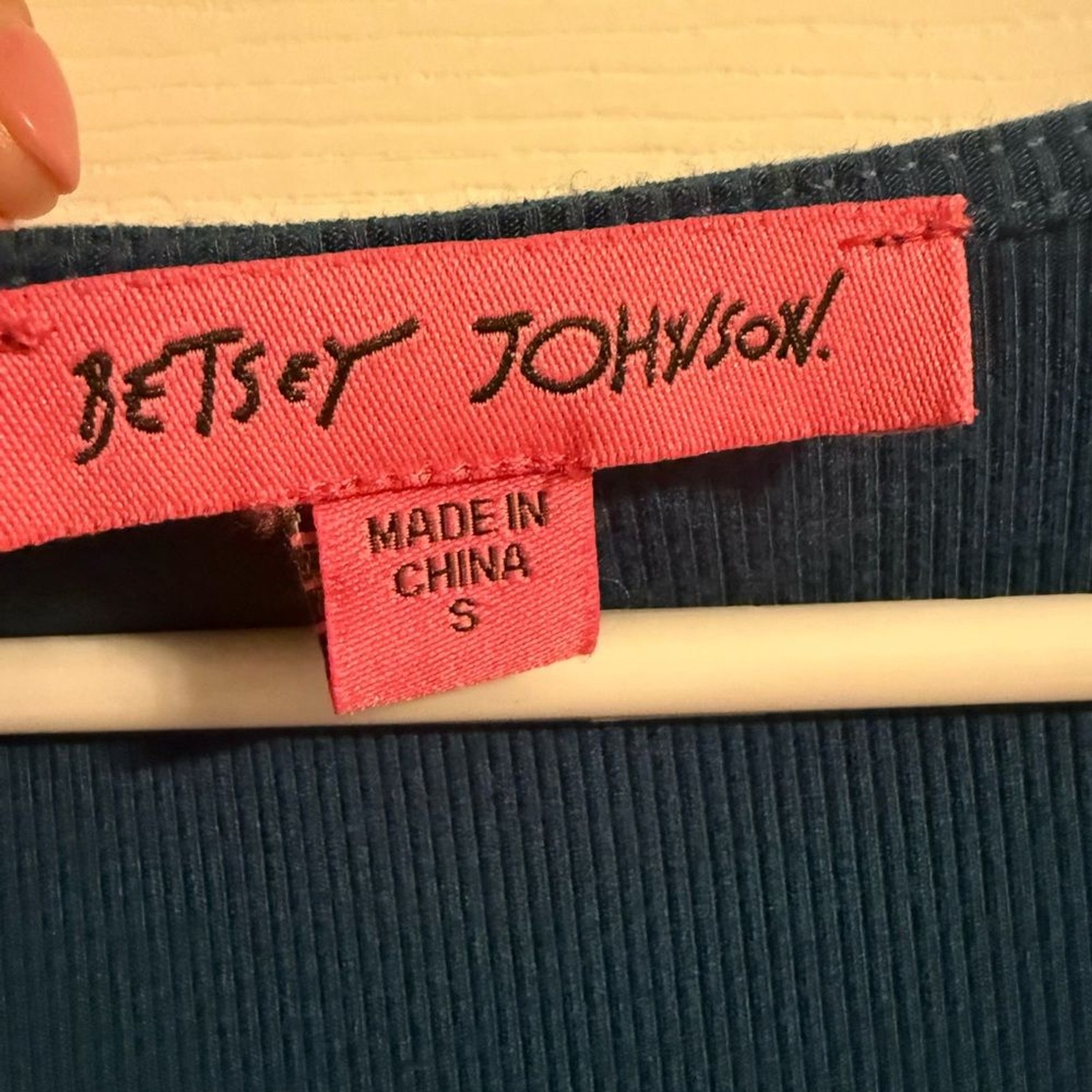 Betsey Johnson flutter sleeve ribbed Dress