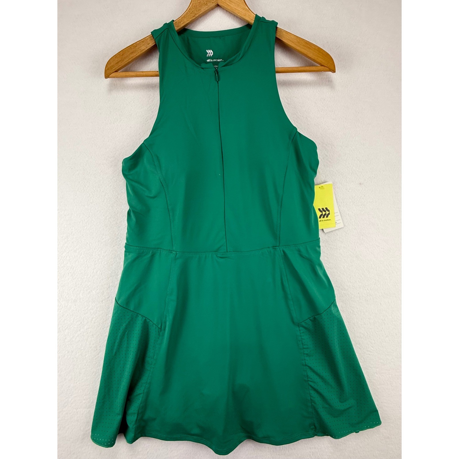 All in Motion Athletic Dress Womens Large Green Tennis Golf Mini Dress NWT